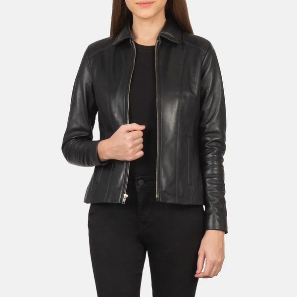 Sierra Black Women’s Casual Leather Jacket