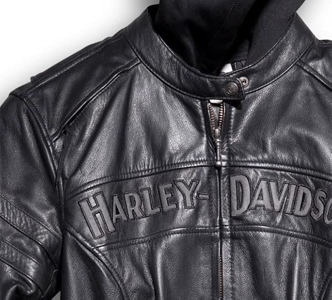 Women's Harley Davidson Miss Enthusiast Cruiser Motorcycle Jacket with Removable Hood