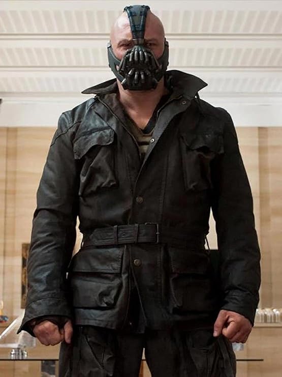 Bane Coat Cosplay Real Shearling Jacket. Batman villian bane shearling coat for men
