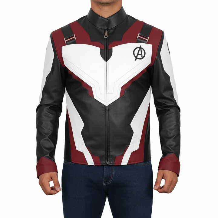 Captain America Quantum Cosplay Leather Jacket