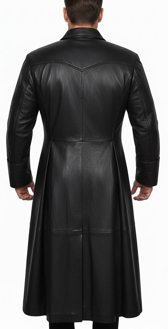 Matrix Morpheus Cosplay Leather Coat