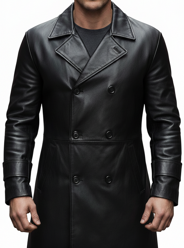 Matrix Morpheus Cosplay Leather Coat