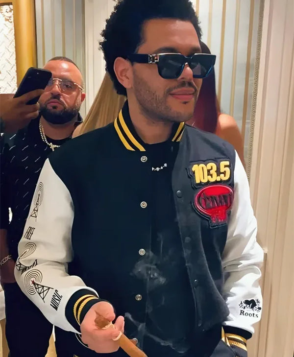 The Weeknd One-of-One Black Varsity Jacket | Inspired by Canadian Singer Abel Tesfaye