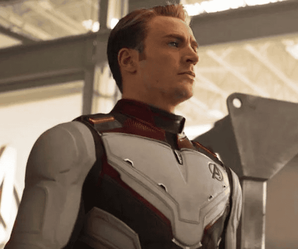 Avengers Endgame Captain America Quantum Cosplay Leather Jacket for Men