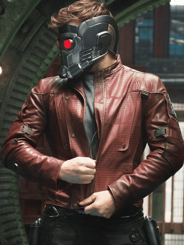 Guardian of Galaxy Star Lord Cosplay Leather Jacket for Men