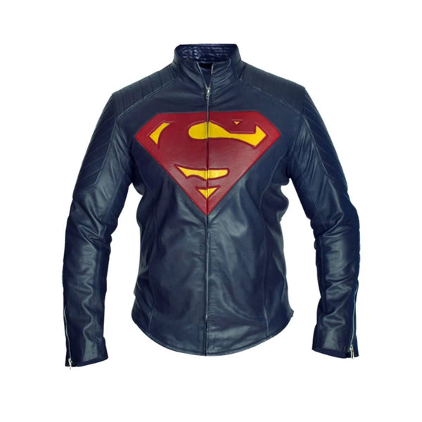 superman cosplay leather jacket